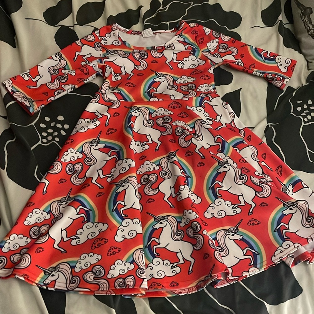 Size small girls unicorn dress